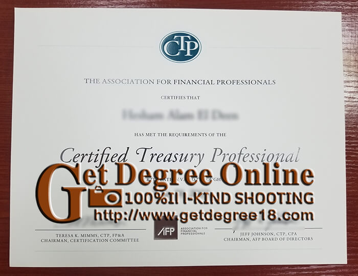 CTP certificate