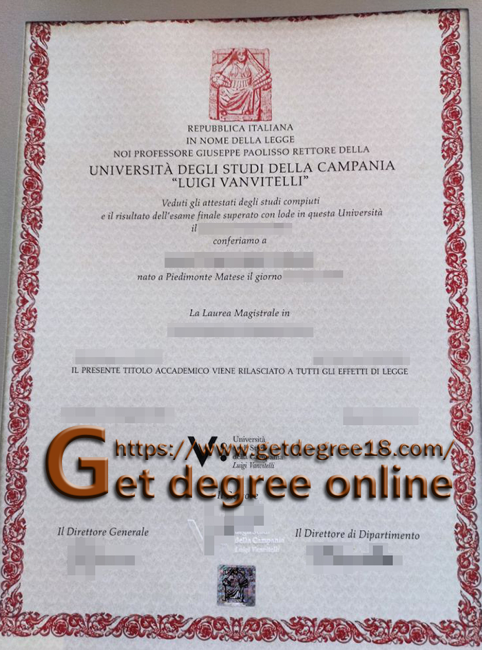 University of Campania Luigi Vanvitelli diploma