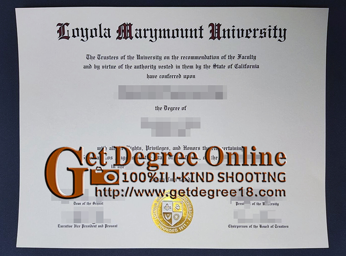 Loyola Marymount University degree