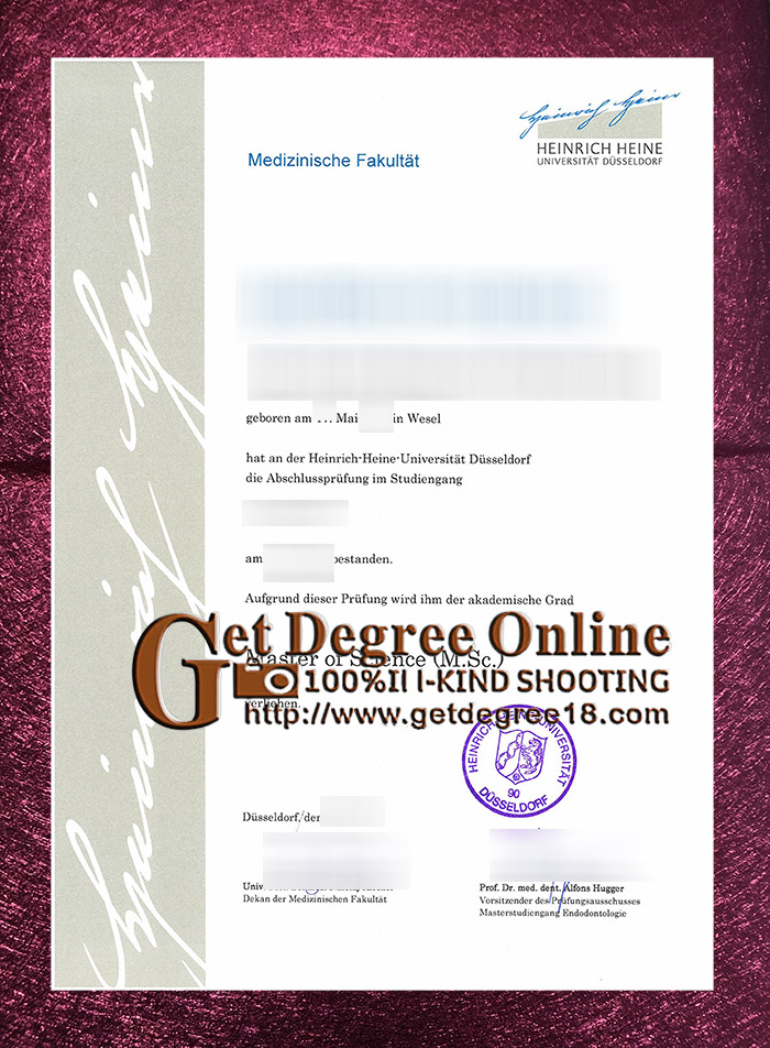 Buy fake University of Dusseldorf diploma.