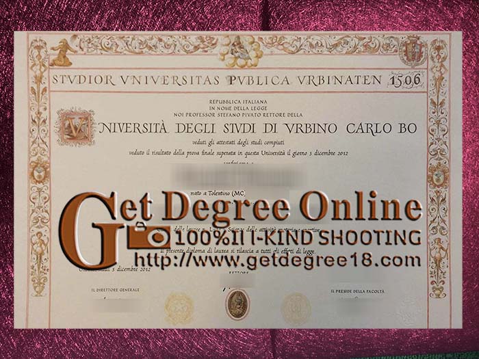 buy fake University of Urbino diploma