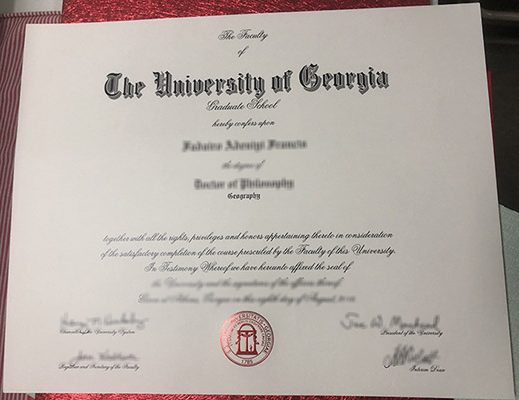 Buy University of Georgia fake Diploma