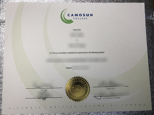 Buy Camosun College diploma