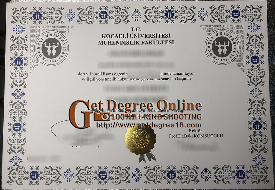 Buy Kocaeli University fake Diploma