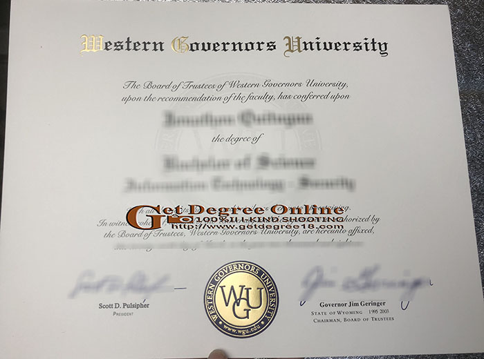 Western Governors University Diploma