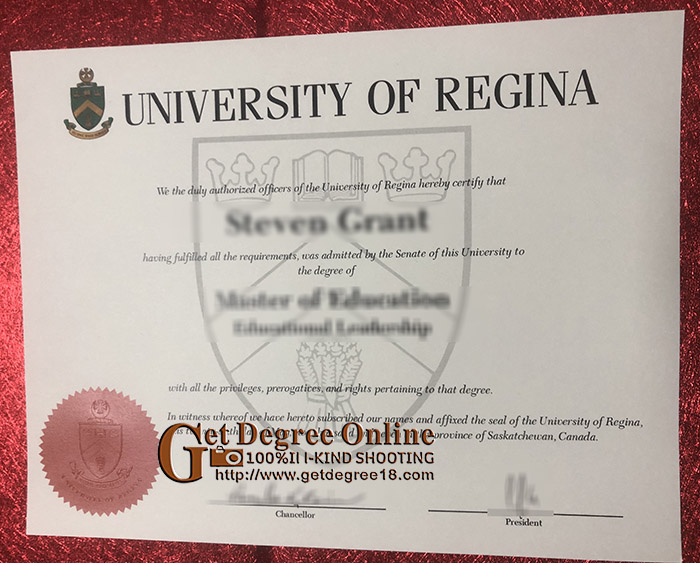 Buy University of Regina diploma