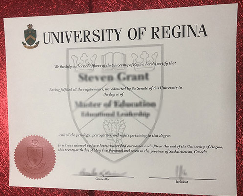 Buy University of Regina diploma