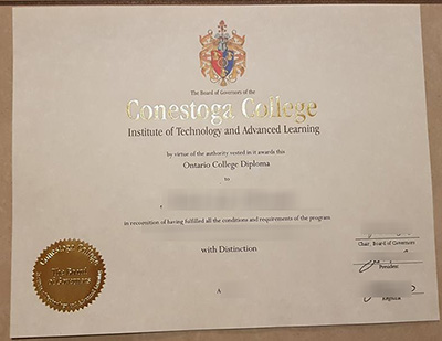 Buy Conestoga College fake diploma