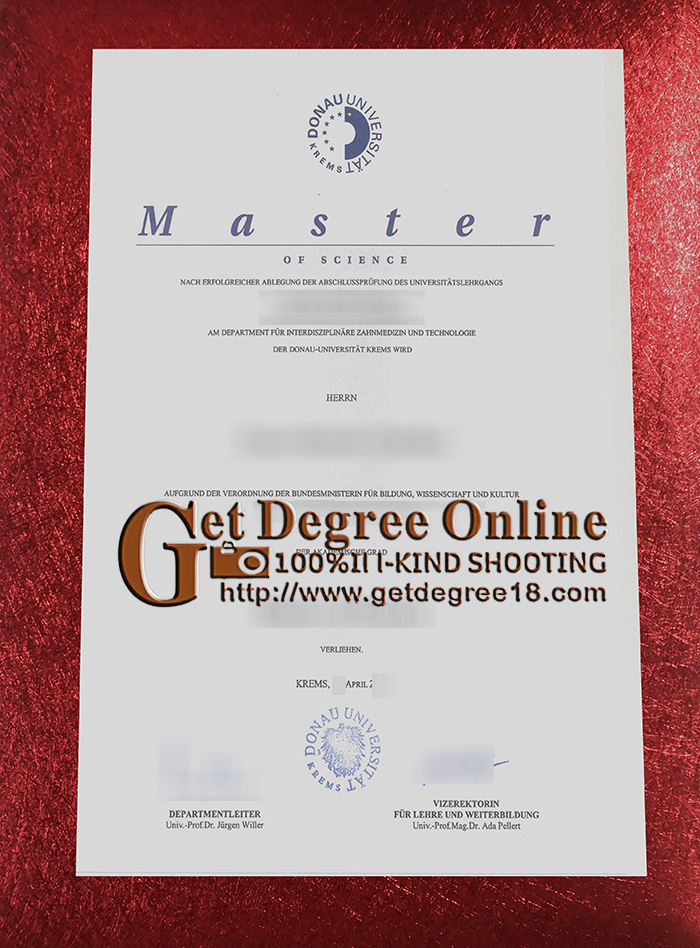 Fake Danube University Diploma