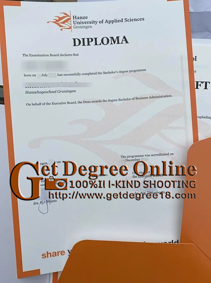 Buy Hanze UAS fake diploma.