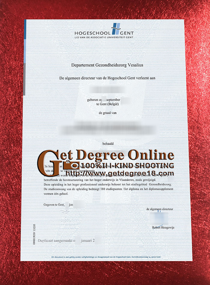 Buy fake Hogeschool Gent diploma.