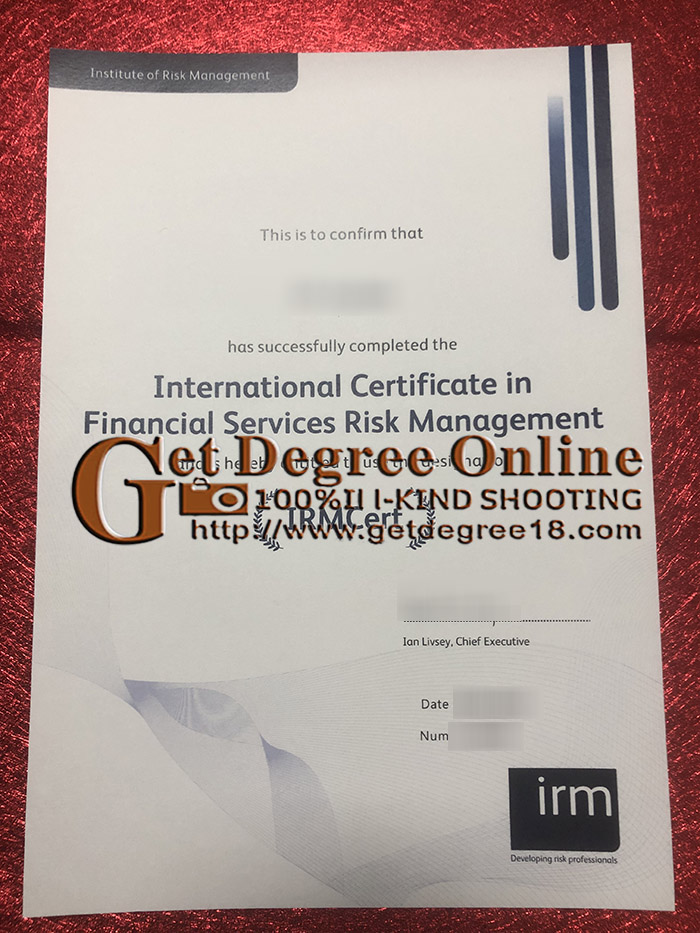 Buy Fake IRM Certificate