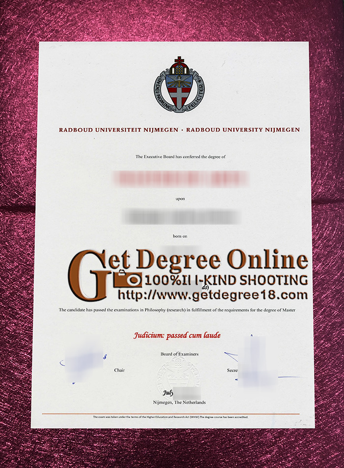 Buy Radboud University fake diploma.