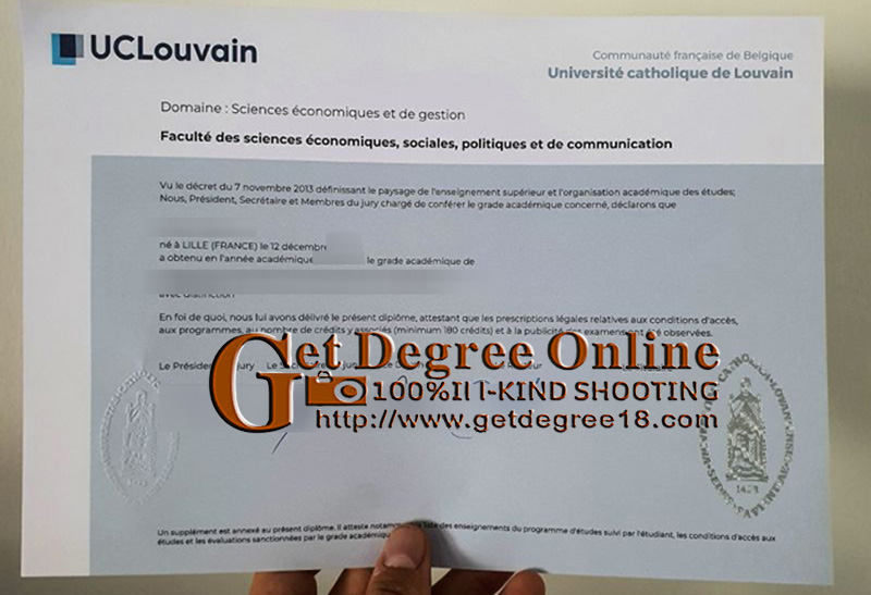 Buy fake Catholic University of Leuven diploma