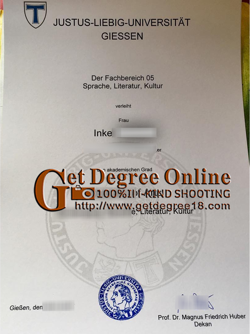 Fake University of Giessen Diploma