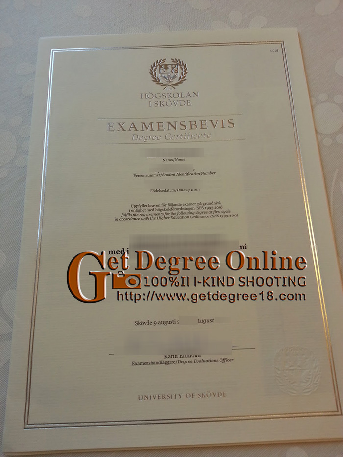 Fake Skövde University Degree Certificate
