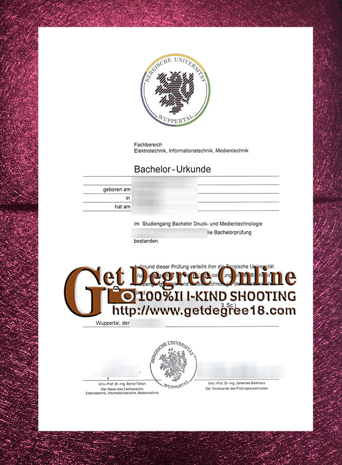 buy fake University of Wuppertal diploma.