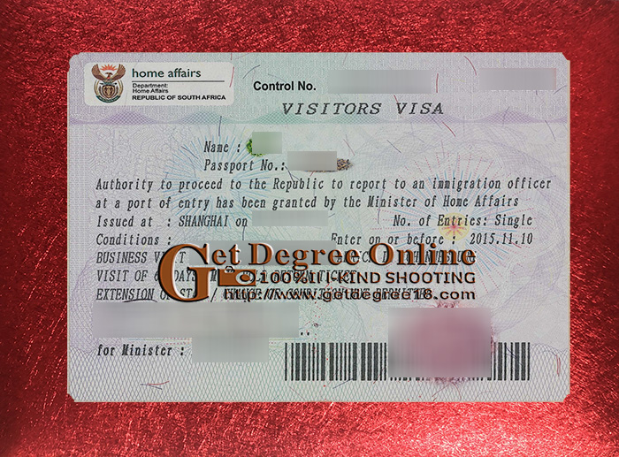 Buy fake South Africa visa