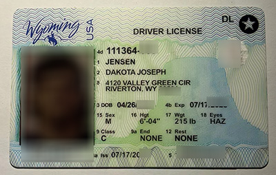 buy fake Wyoming driver’s license