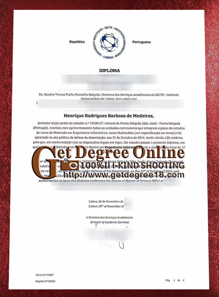 Buy fake ISCTE diploma