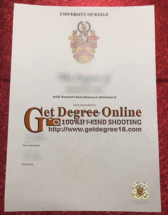 Buy fake Keele University diploma