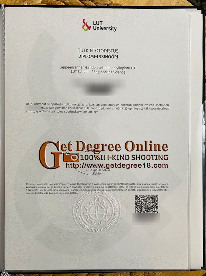Buy fake LUT diploma
