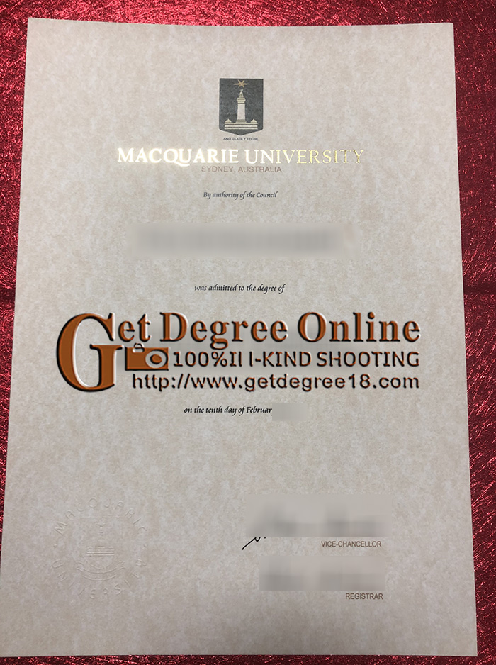Buy fake Macquarie University diploma