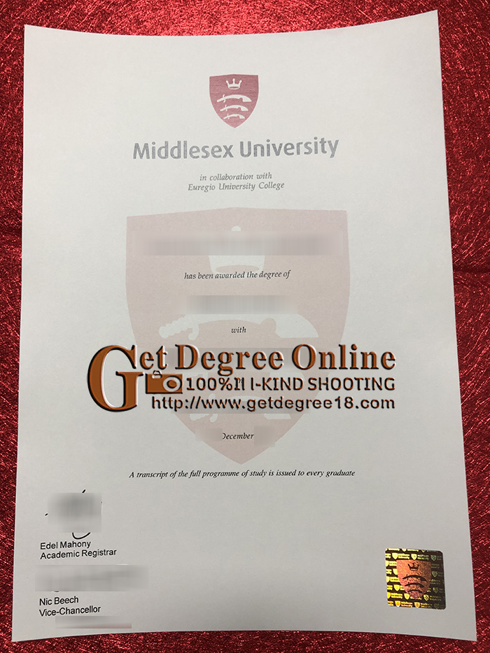 Buy fake Middlesex University Diploma