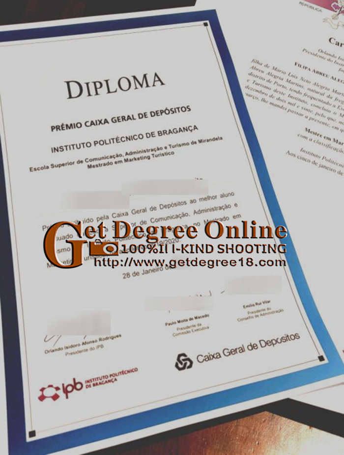 Buy fake Polytechnic Institute of Bragança diploma