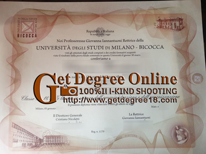 Buy fake UNIMIB diploma