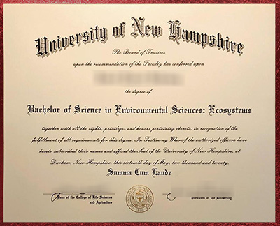 Buy fake UNH diploma