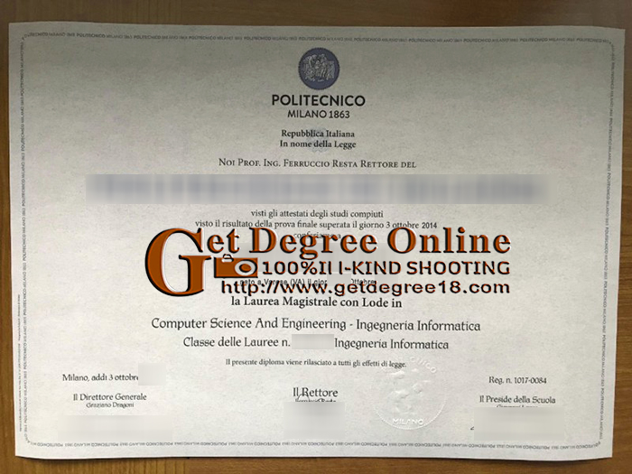 Buy POLIMI diploma