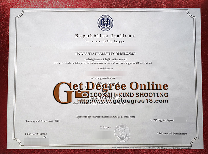 Buy fake UNIBG diploma
