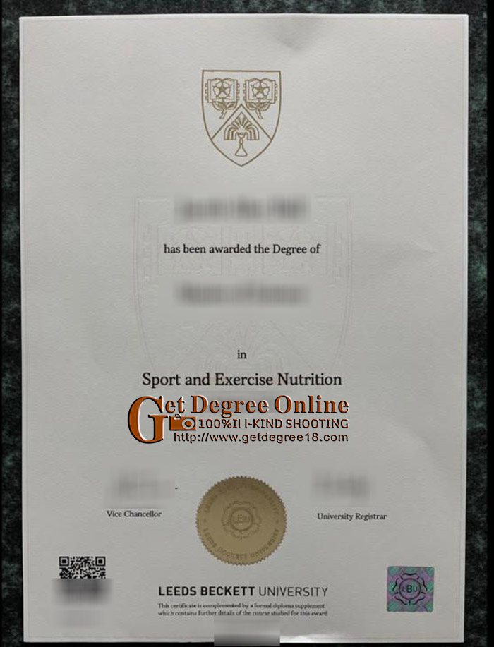 Buy fake LEEDS MET diploma