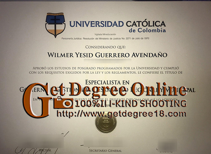 Buy Fake Columbia Catholic University Diploma