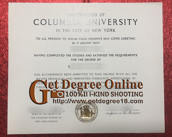 buy fake Columbia University diploma