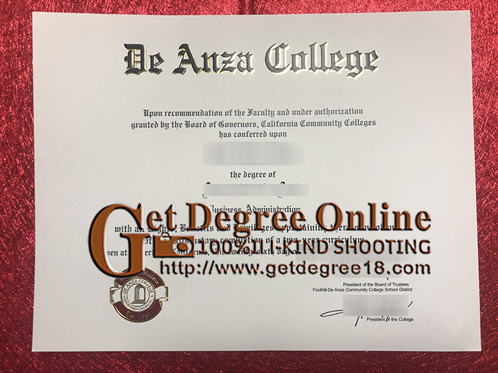 Buy fake De Anza College diploma