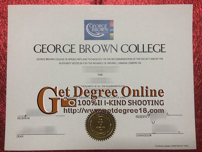 Buy fake George Brown College diploma