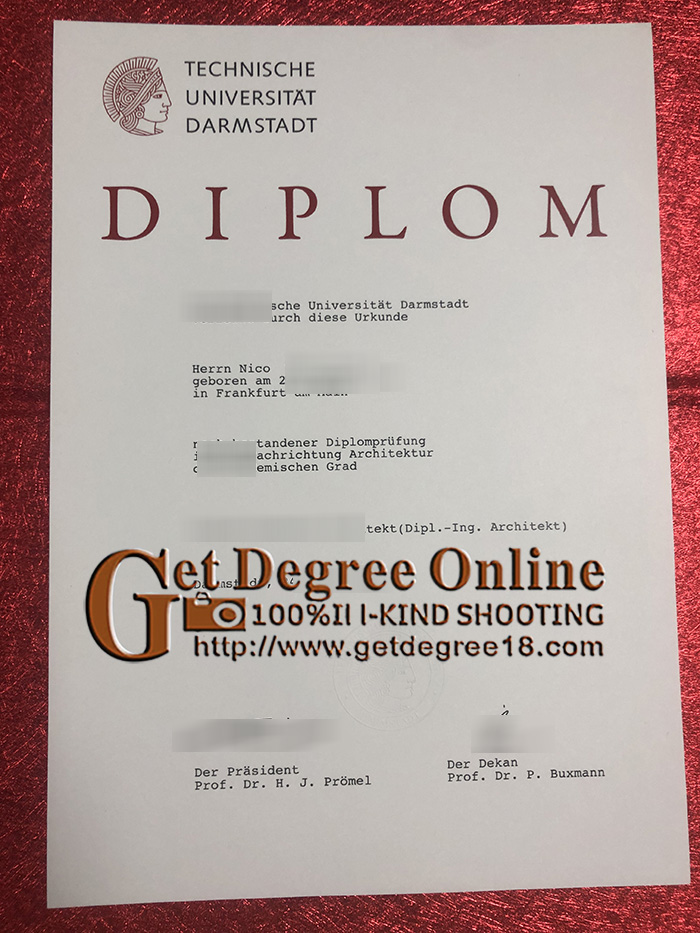 Buy fake TU Darmstadt Diploma