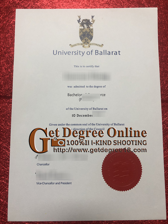 Buy fake University of Ballarat Diploma