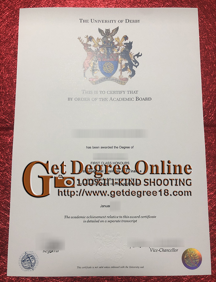 Buy University of Derby Fake Diploma