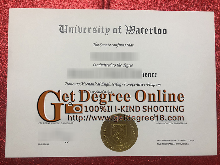Buy Fake University of Waterloo Diploma