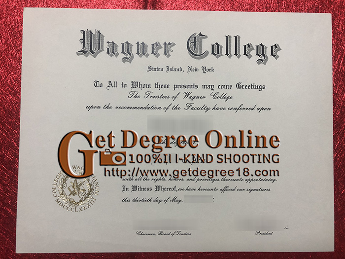 Buy fake Wagner College diploma