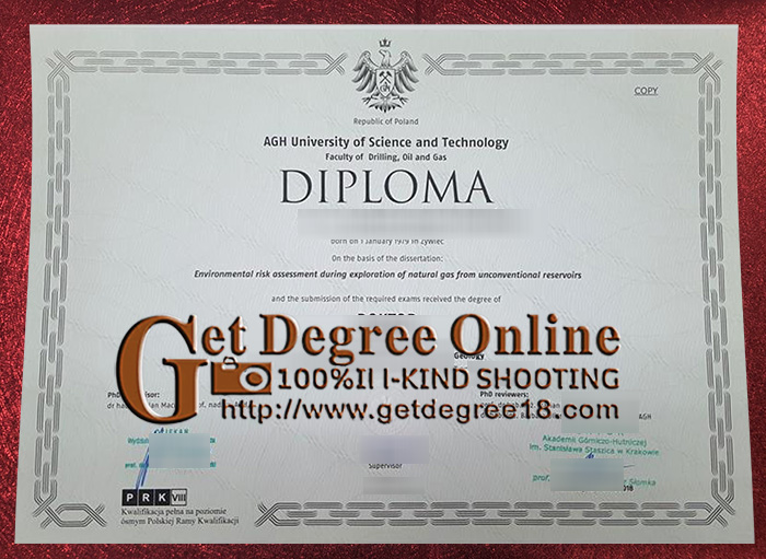 Buy Fake AGH Tech University Diploma