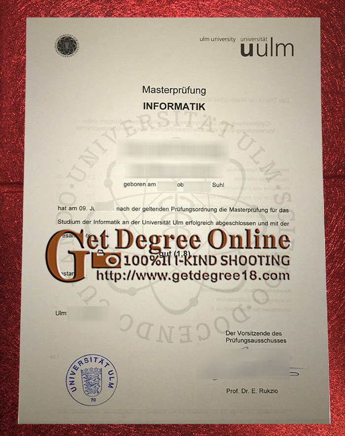 Fake University of Ulm Diploma
