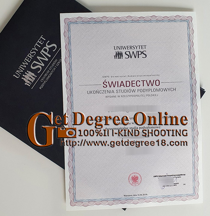 Fake SWPS University Diploma