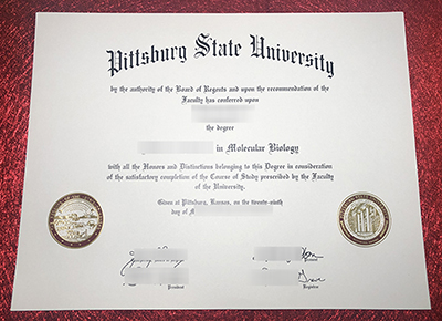 Fake Pitt State Diploma