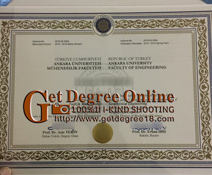 Fake Ankara University Diploma