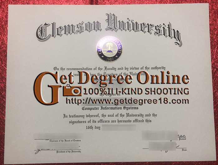 Fake Clemson University Diploma