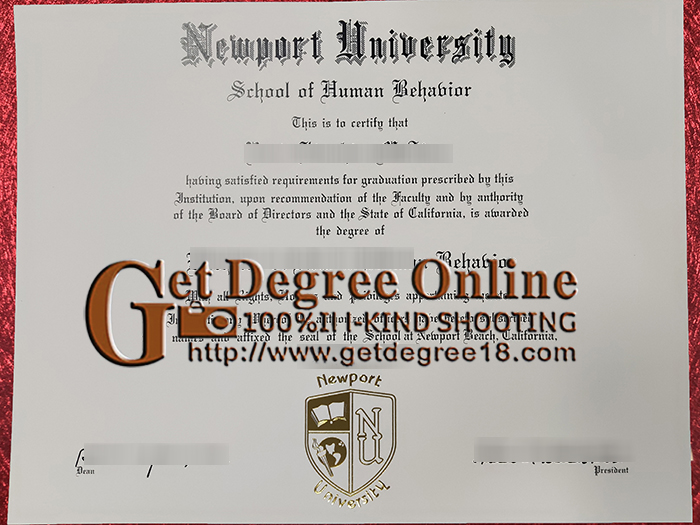 Fake Newport University Diploma